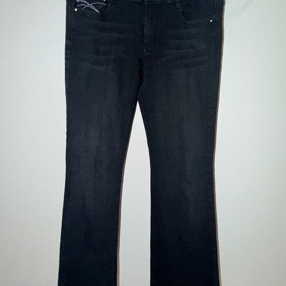 Vintage White House Black Market NOIR Jeans Size 12 - Picture 2 of 7